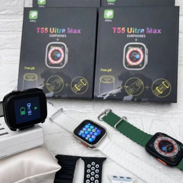 Smart Watch T55 Pro Max + Audifonos inalambricos